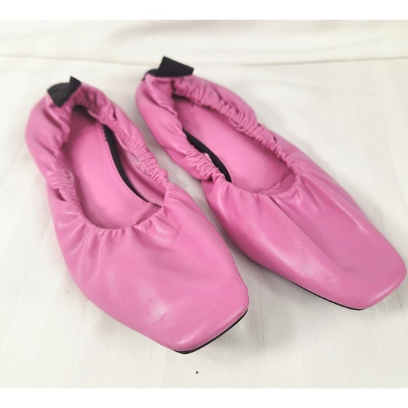 Parfois Womens Pink Square Toe Ballet Flat Size EU 40 / US 10 - Picture 1 of 7